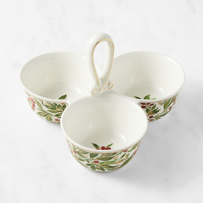 Noel Triple Condiment Dish | Williams-Sonoma