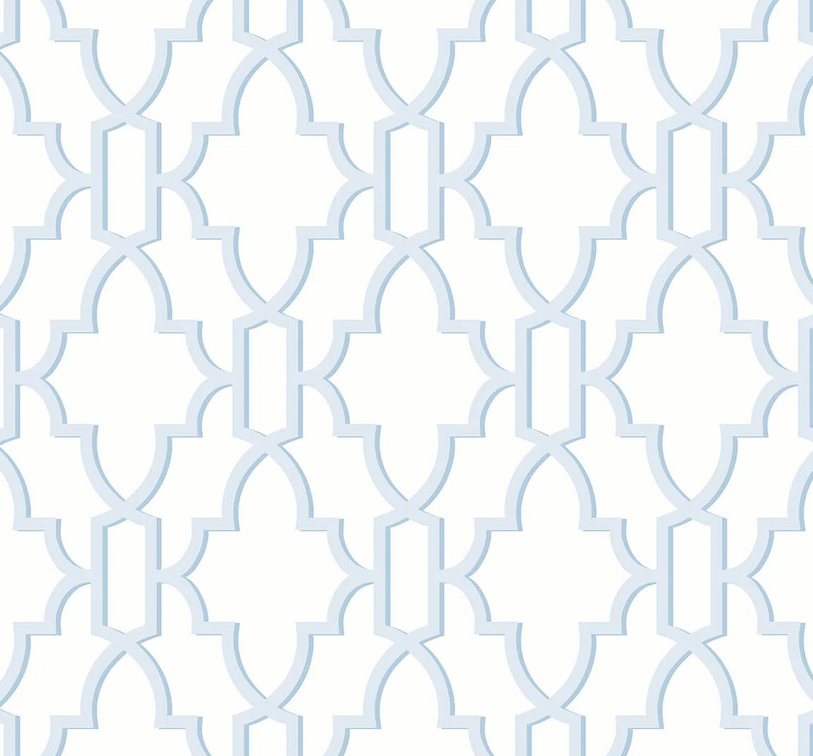 Lillian August Luxe Haven Coastal Lattice 18' L x 27" W Smooth Peel and Stick Wallpaper Roll & Re... | Wayfair North America