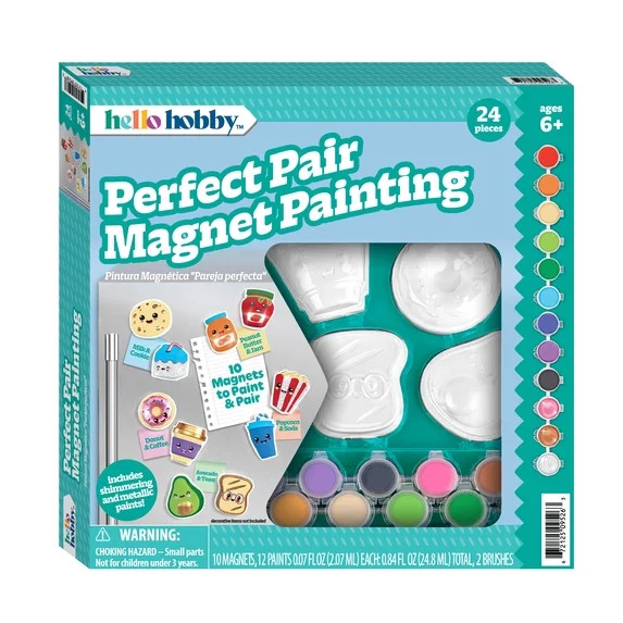 Best seller Hello Hobby Hello Hobby Paint Your Own Craft Magnets, Perfect Pair Friends (4.6)|121 ... | Walmart (US)