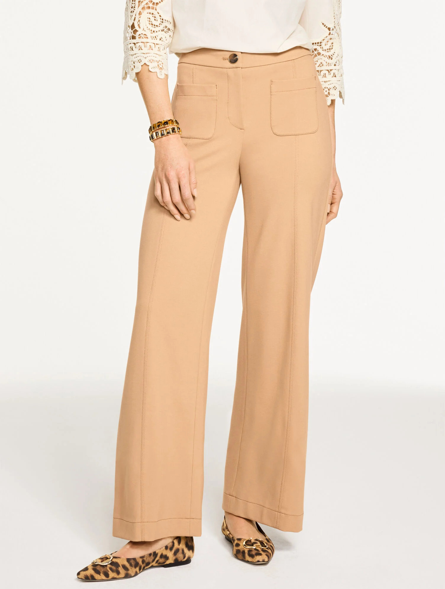 Wide Leg Ponte Pants | Talbots