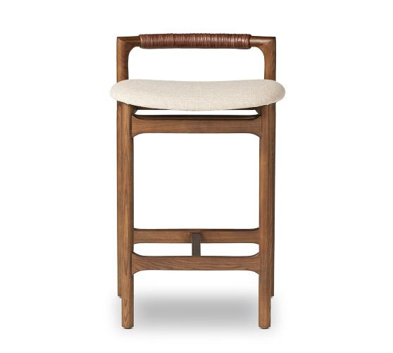 Axel Upholstered Stool | Pottery Barn (US)