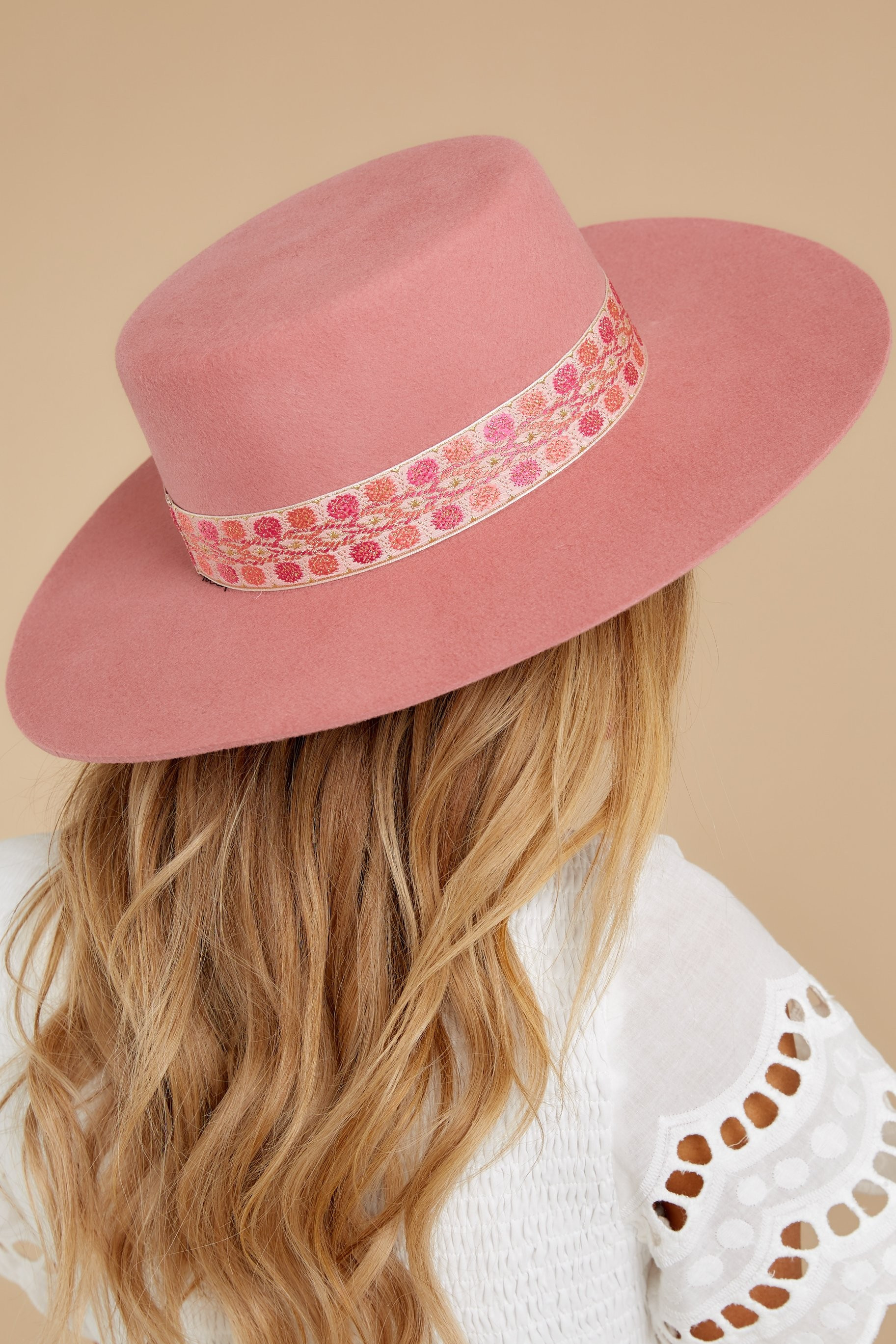 Sierra Rose Hat | Red Dress 