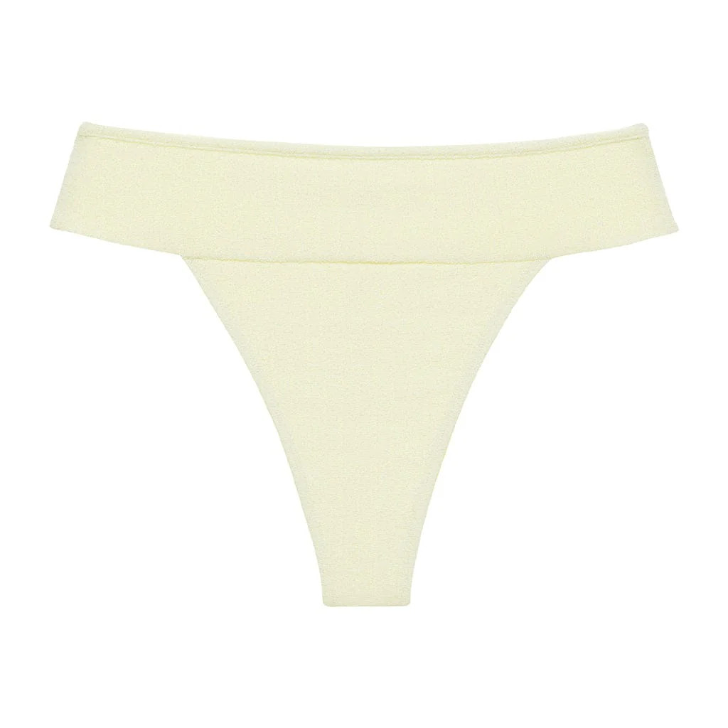 Buttercream Rib Tamarindo Binded Bikini Bottom | Montce