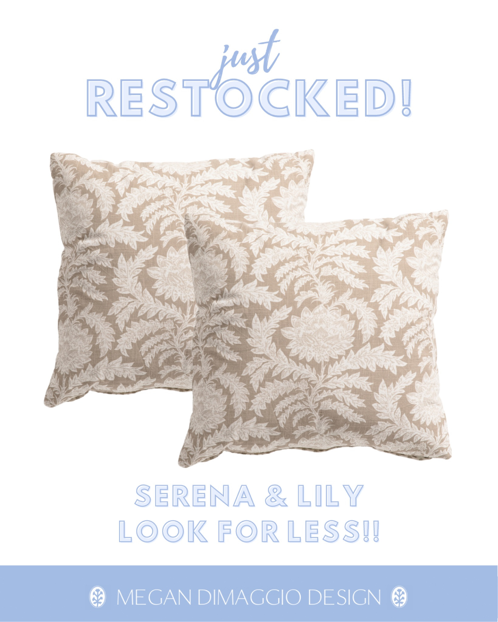 Yay!! 🚨Restock Alert!🚨 on these gorgeous Serena & Lily look for less artichoke throw pillows!!! 😍🙌🏻

Absolutely love this neutral brown for Fall!! 🍂 High sellout risk so snag them before they sellout again!!

#LTKHome #LTKSaleAlert #LTKFindsUnder50