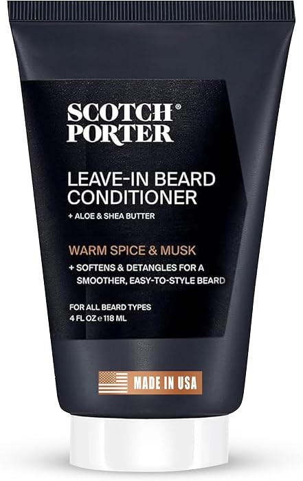 Scotch Porter Restorative Leave-In Beard Conditioner \u2013 Deep Conditioning Softener with Light... | Amazon (US)