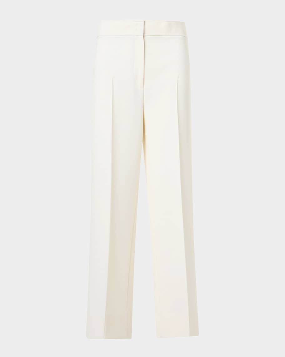Akris punto Chieko Pleated Kick Flare Pants | Neiman Marcus