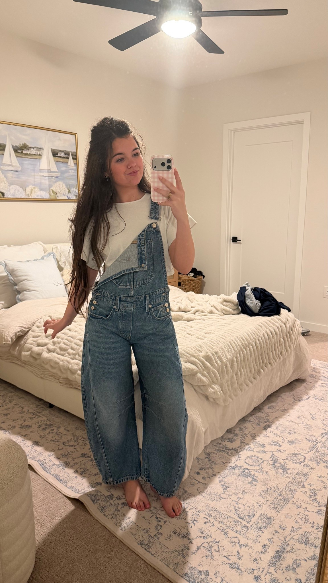 nordstrom has the free people barrel overalls on sale right now !!! 😍 wearing a size xs ! 

#LTKU #LTKootd #LTKSaleAlert