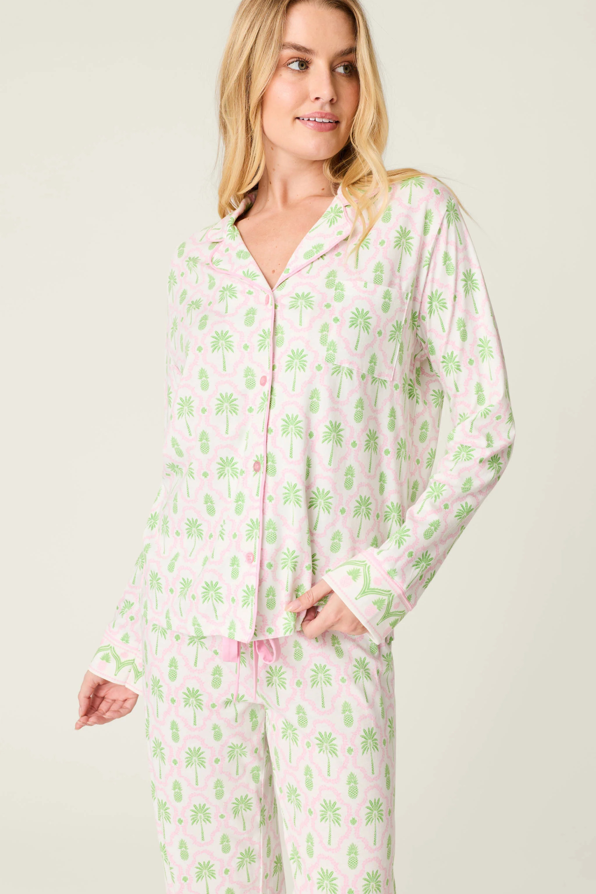 Playful Prints Island Time Long Sleeve Top | PJ Salvage