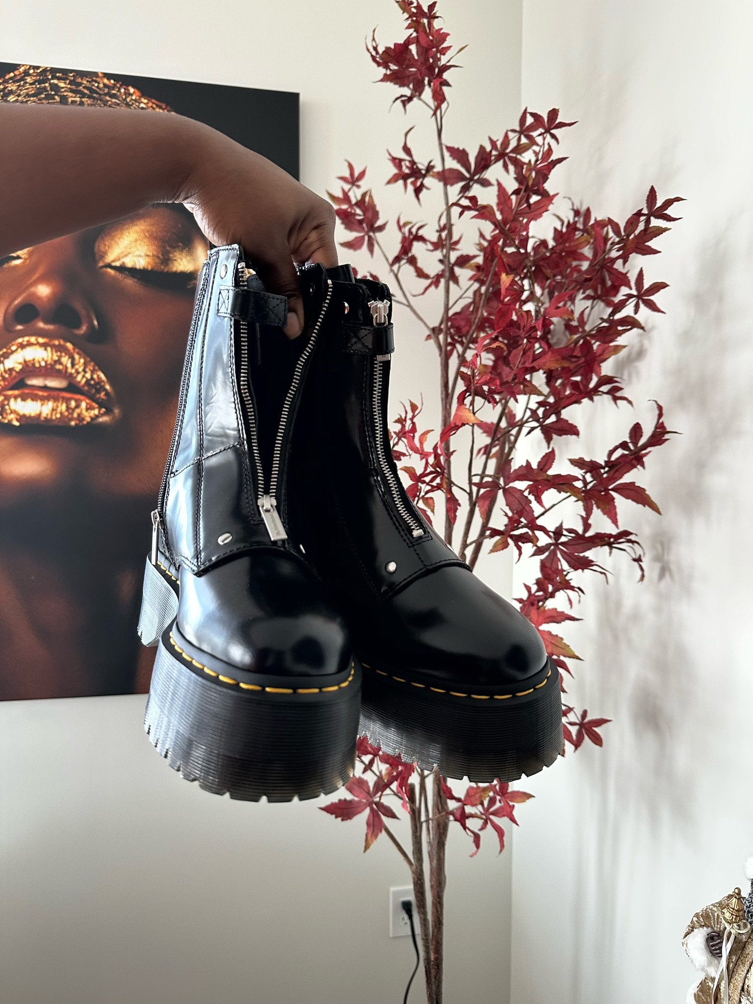These Combat boots are a moment!

#LTKootd #LTKSeasonal #LTKSaleAlert