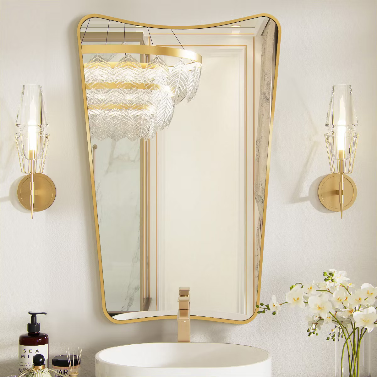 Beautyolove Arched Aluminum Alloy Framed Wall Mirror Decorative Wall Mirror | Target