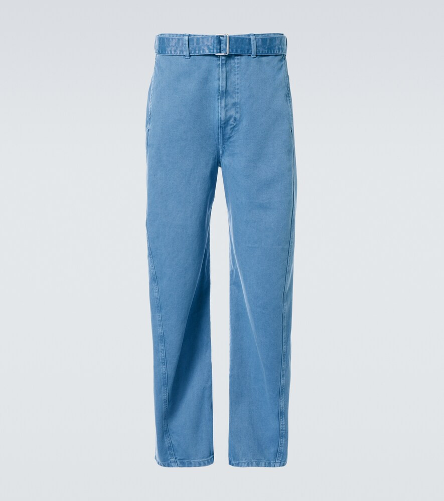 Lemaire Twisted belted barrel-leg jeans | Mytheresa (UK)