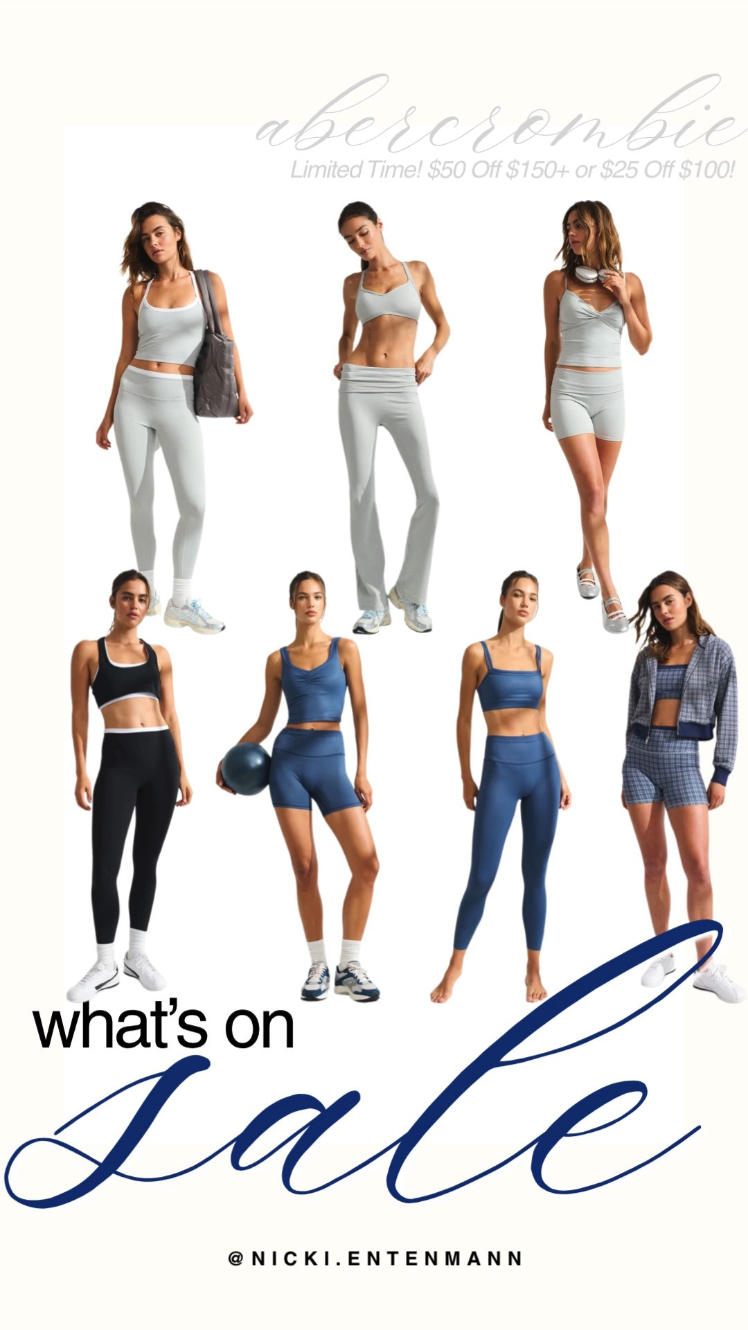 Upgrade your workout wardrobe with Abercrombie’s limited time deal offering $50 off $150 or $25 off $100. Matching sets, biker shorts, fold over pants, and plaid jackets bring comfort and style in cool tones. #abercrombie #abercrombiestyle #ypb #activewear #salealert #athleisure #workoutgear #shoppinghaul #stylefinds #modernliving 👟🧢✨ 

 #LTKootd #LTKActive #LTKSaleAlert