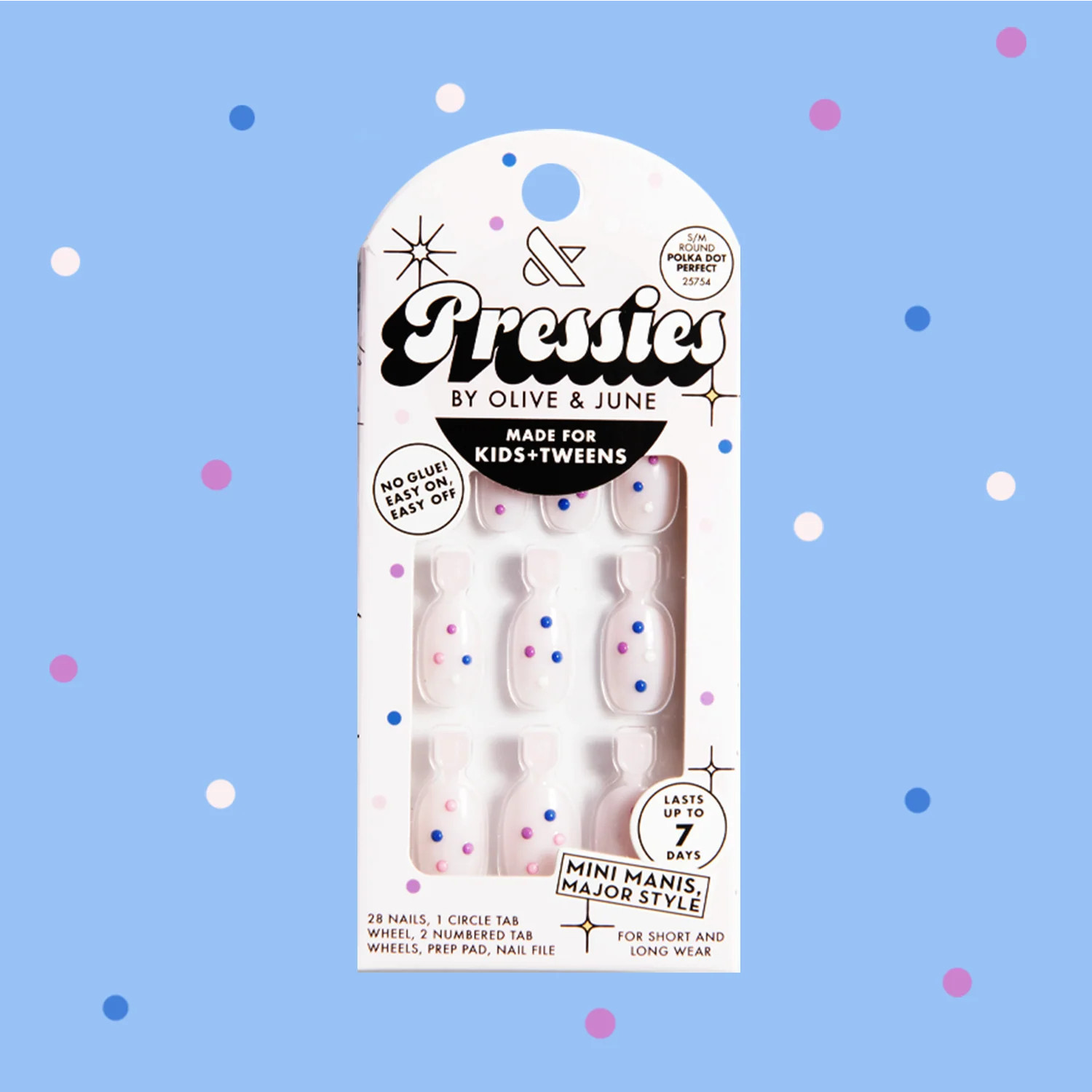 Polka Dot Perfect - Pressies | Short Medium | Round | Olive & June
