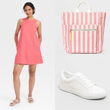 Affordable Spring Break Outfit Idea
Vacation
What to pack
Target finds
Target style
White sneakers
Striped backpack purse
Sleeveless a line shirt dress
Coral
Summer
2024

#LTKitbag #LTKSeasonal #LTKshoecrush