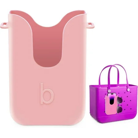 Silicone Phone Holder for Bogg Bags, Compatible Phone Case Attachment, Beach Tote Bag Accessory – Ideal Holder for Bogg & Similar Beach Bags (Blowing Pink) | Walmart (US)