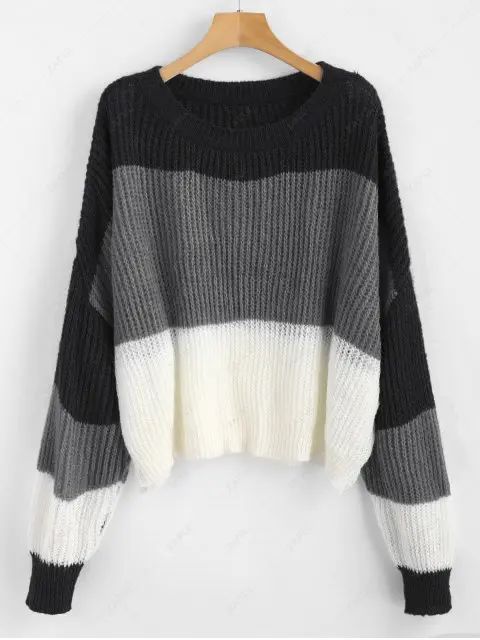 ZAFUL Oversized Stripes Sweater | ZAFUL (Global)