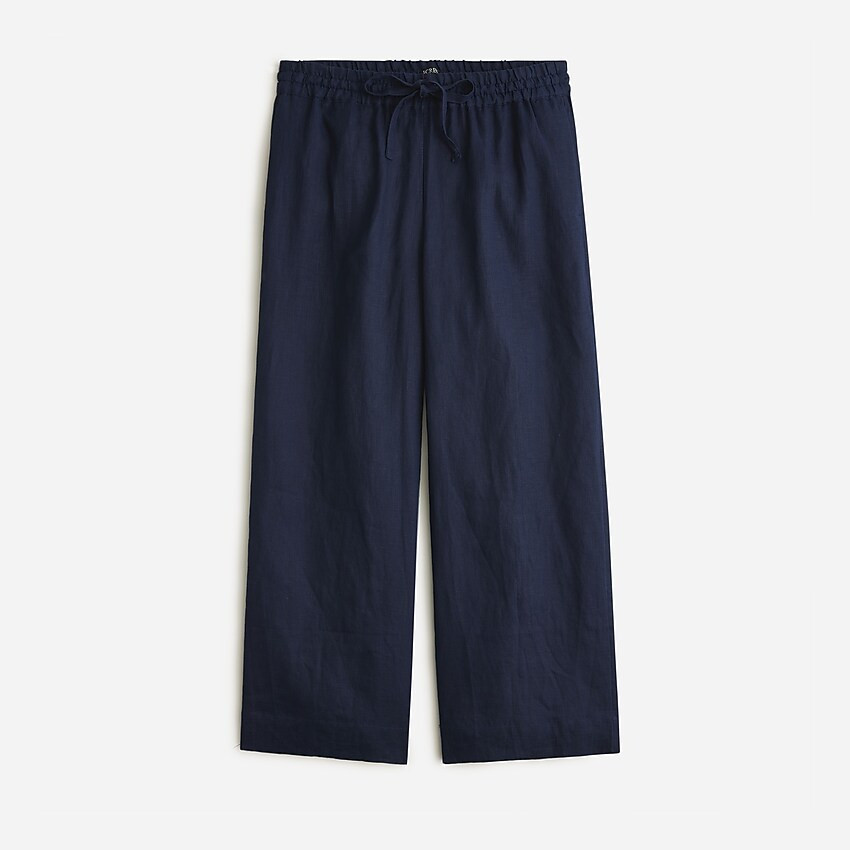 Petite wide-leg seaside pant in linen | J. Crew US