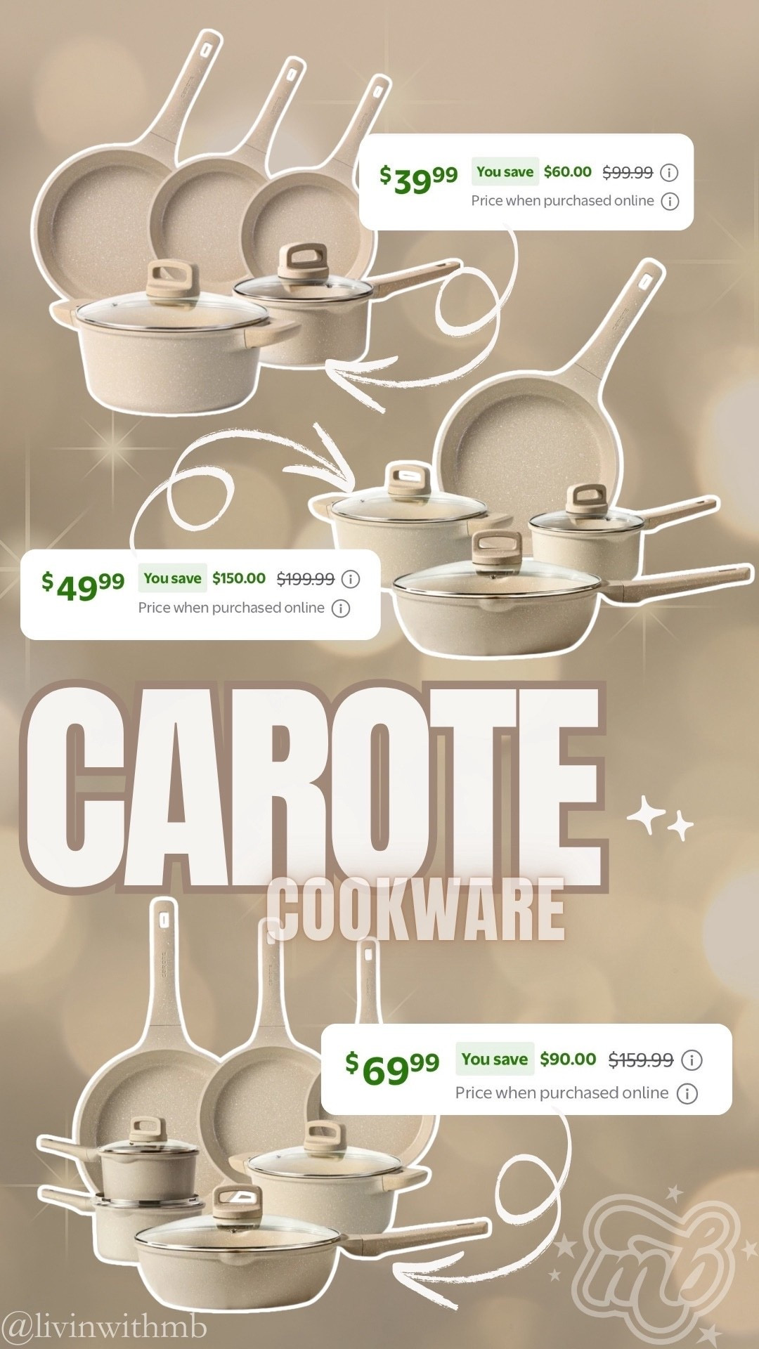 INCREDIBLE prices on these Carote cookware sets! 🙌🏼🎁

#LTKHoliday #LTKGiftGuide #LTKSaleAlert