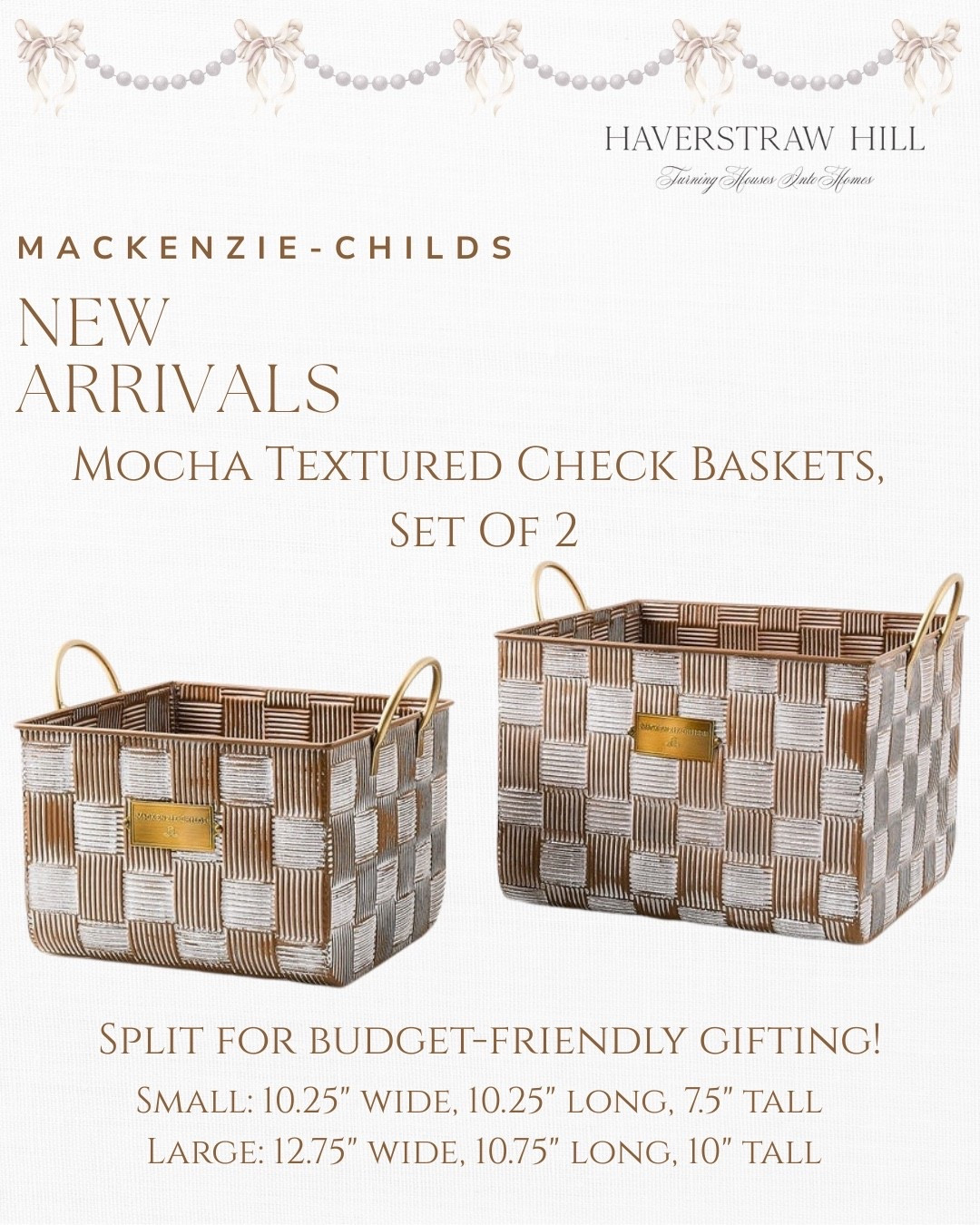 Baskets on a budget! Incredible gift idea! Both are a wonderful size to gift someone or keep for yourself! 

#LTKHome #LTKFindsUnder100 #LTKParties