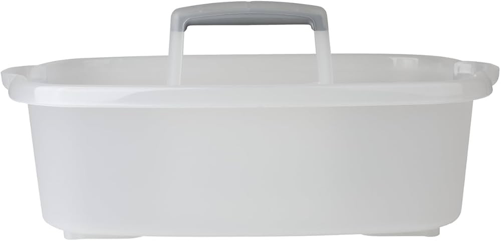 Casabella Plastic Multipurpose Cleaning Storage Caddy with Handle, 1.5-Gallon, Clear | Amazon (US)