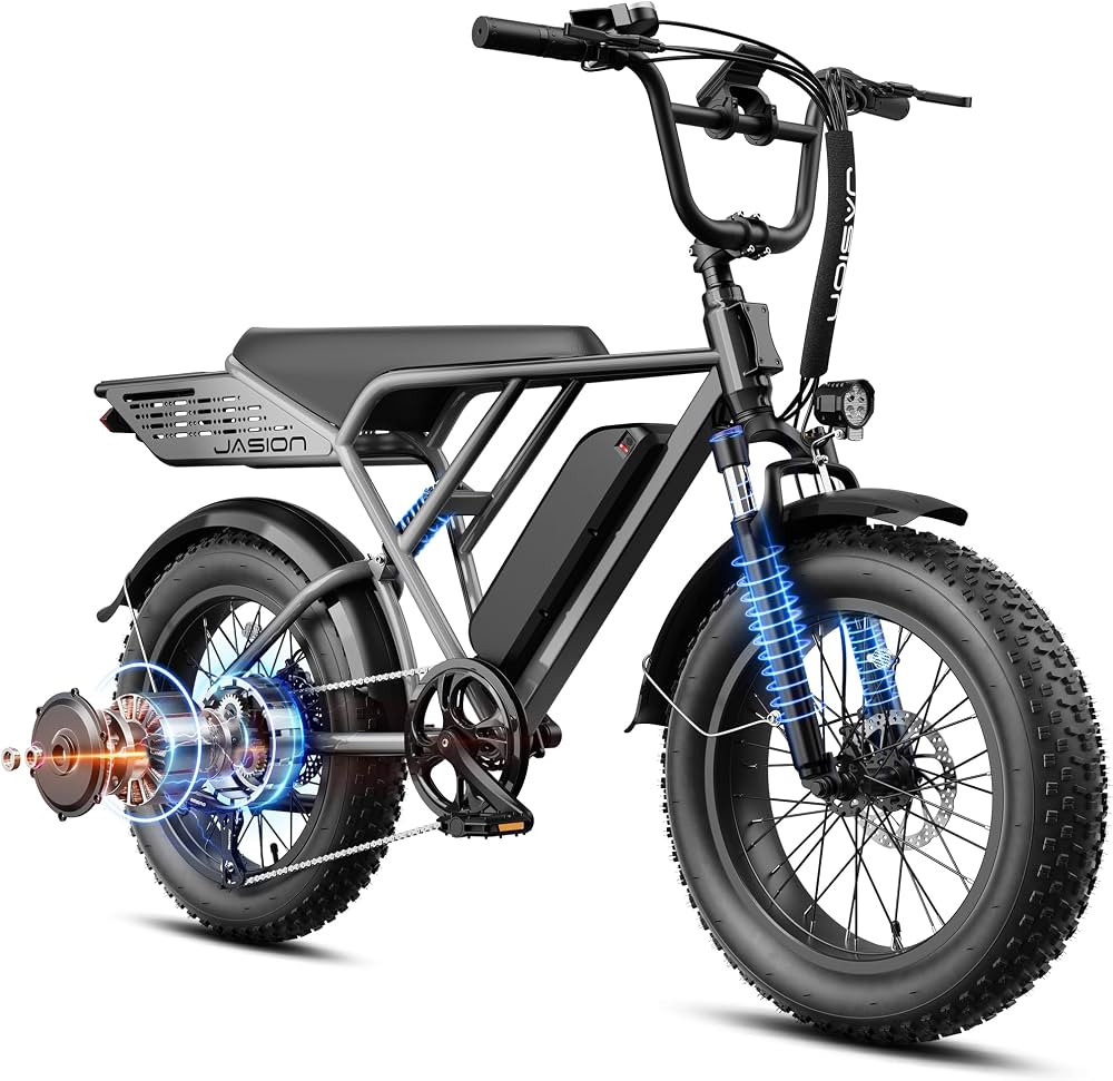 Jasion RetroVolt&Pro Electric Bike for Adults, 2000W/3000W Peak - 30/38MPH Electric Dirt Bike, 48... | Amazon (US)