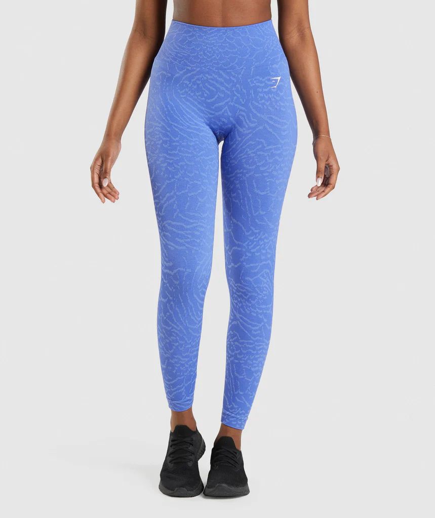 Gymshark Adapt Animal Seamless Leggings - Court Blue | Gymshark (Global)