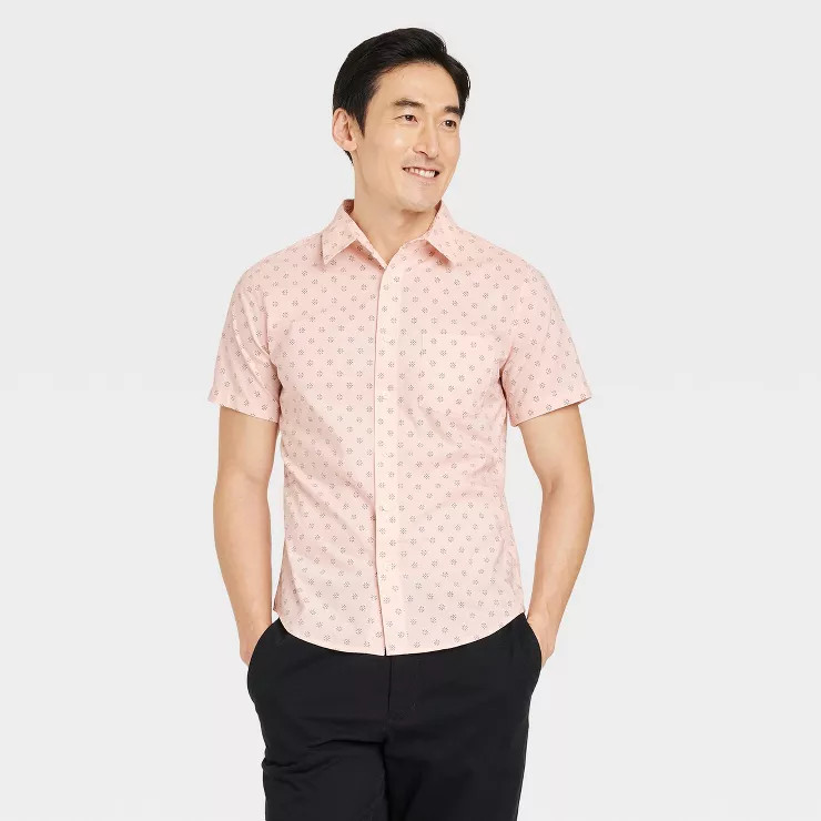 Men's Short Sleeve Button-Down Shirt - Goodfellow & Co | Target