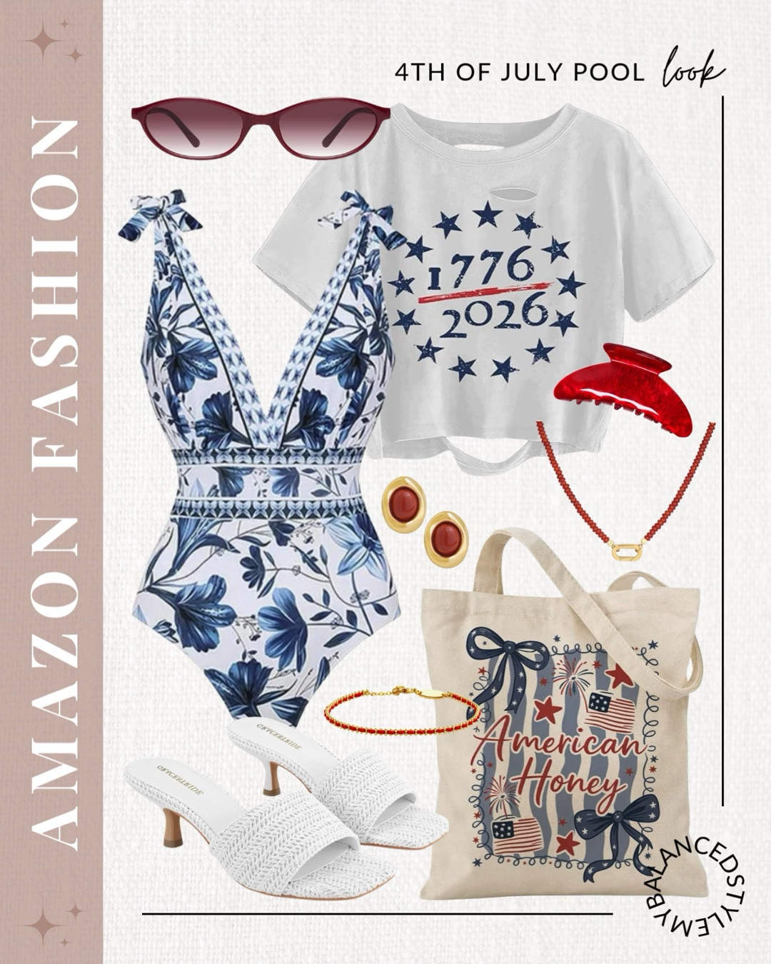 Amazon 4th of July pool look

4th of July pool look
Patriotic swimwear
Red white and blue outfit
Pool party fashion
Stars and stripes style
America themed accessories
Festive summer swim look
Patriotic coverup outfit
Independence Day pool party

#LTKootd #LTKSeasonal #LTKSwim
