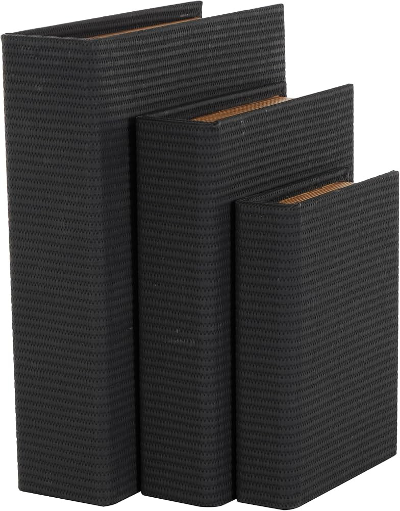 Deco 79 Faux Leather Decorative Box Book Shaped Book Shaped Boxes, Set of 3 Decorative Keepsake B... | Amazon (US)
