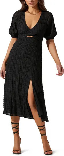 Crossover Bust Midi Dress | Nordstrom