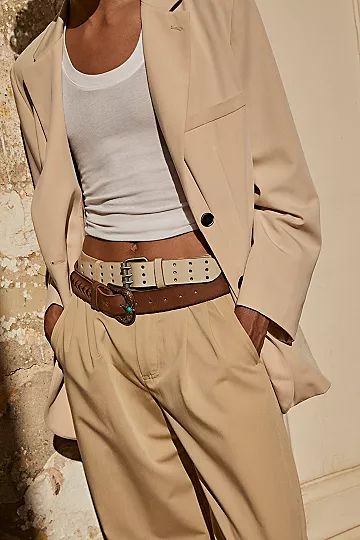 We The Free Triple Threat Leather Belt | Free People (Global - UK&FR Excluded)