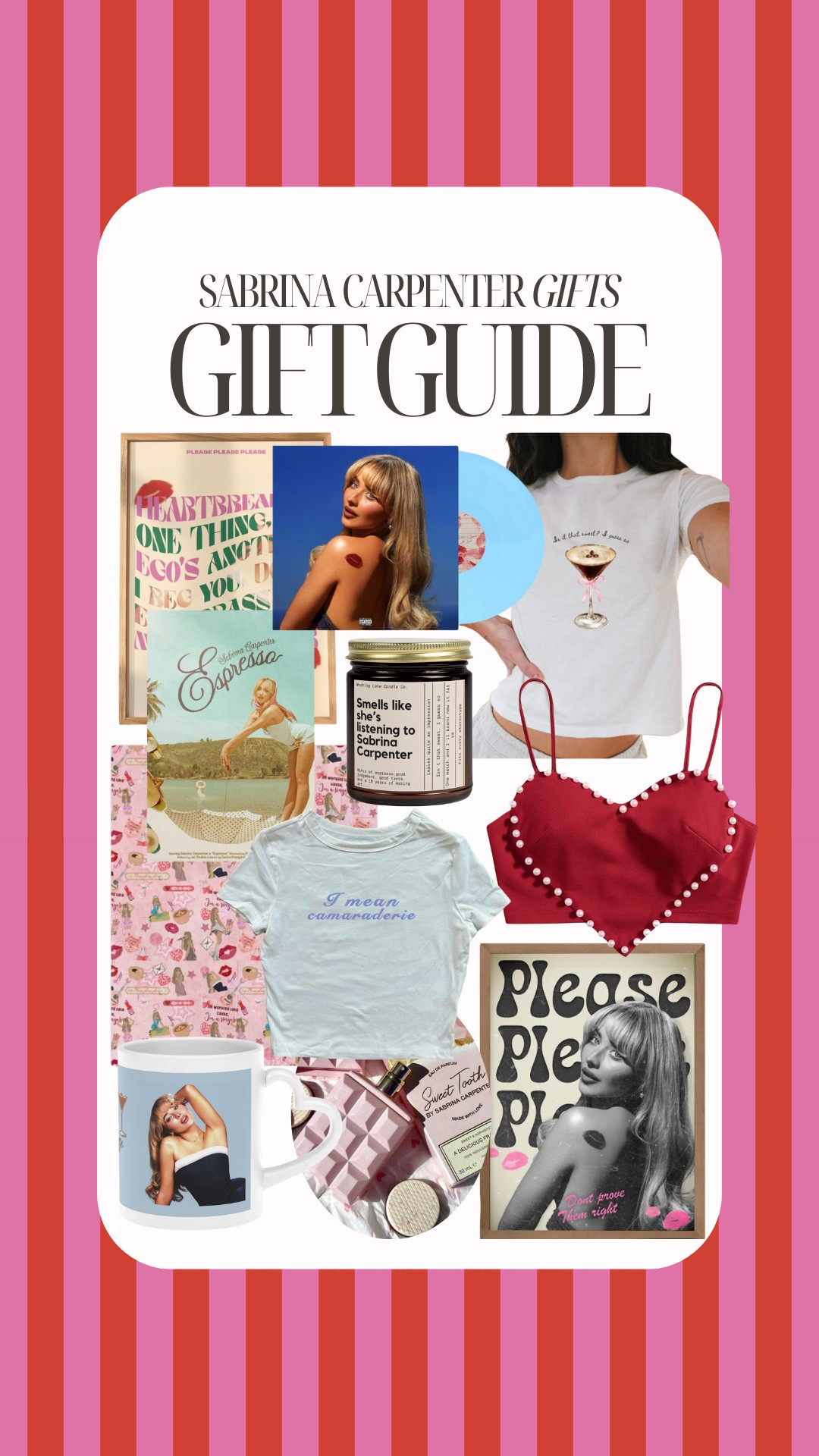 Sabrina Carpenter gift ideas! 

#LTKGiftGuide #LTKHoliday #LTKSeasonal
