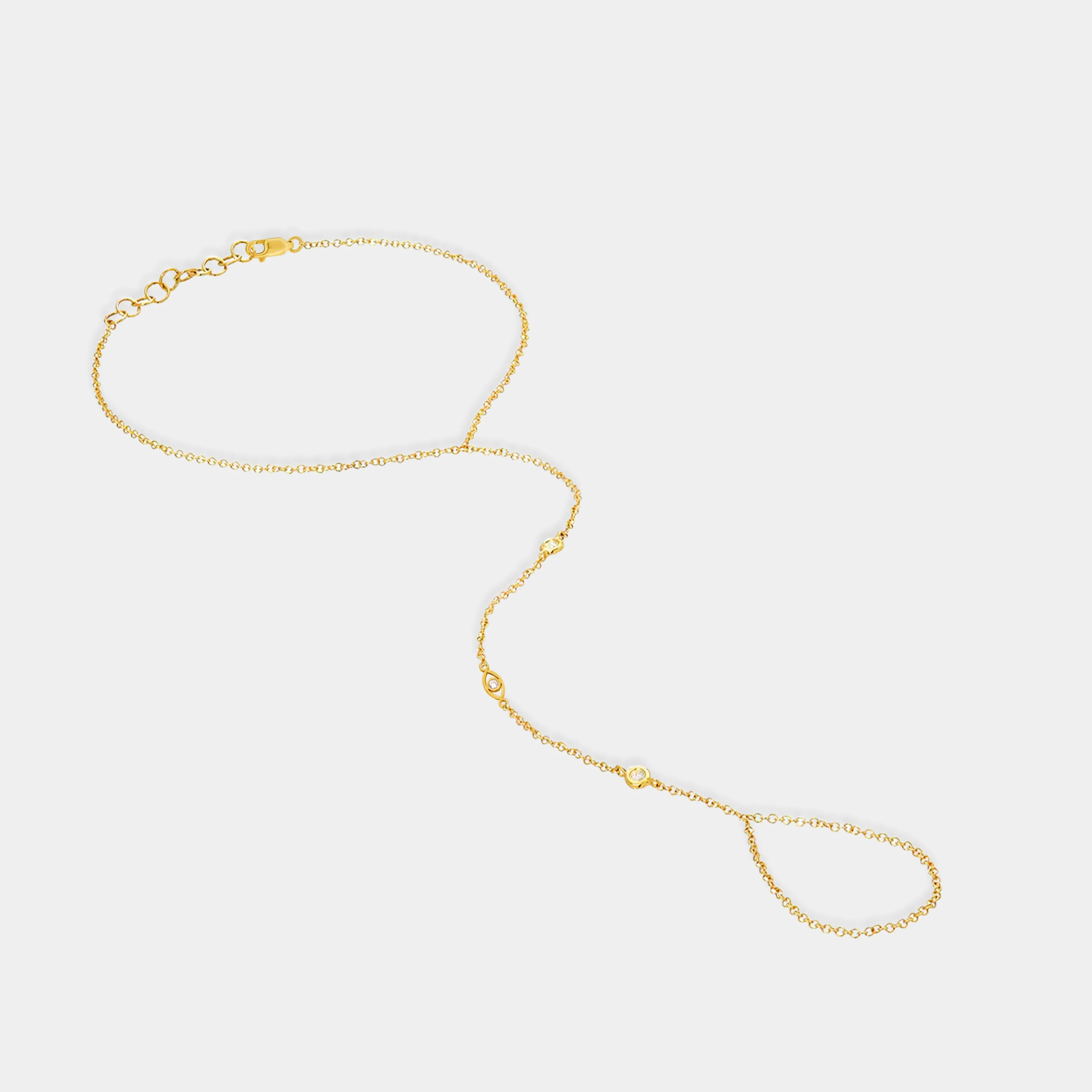 All Eyes on Me CZ Hand Chain | LINK'D THE LABEL