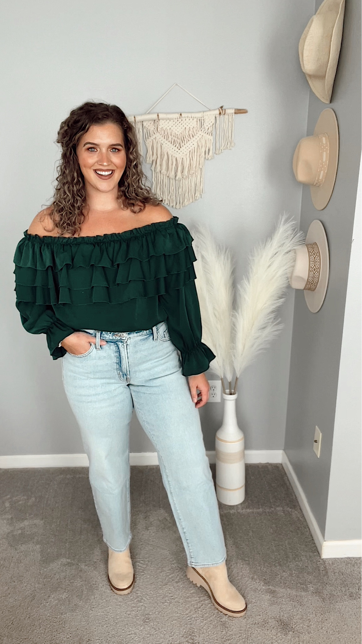 Old Navy denim jeans // Work appropriate style 💼 
Size 12 
#denim #jeans #curvydenim #straightjeans #lightwashjeans #fallfashion #fallstyle #midsizeoutfits #blouse #offtheshoulder #pumpkinpatchoutfit #ootd #everydaystyle #casualoutfits #casualstyle #affordablefashion 

#LTKcurves #LTKSeasonal #LTKstyletip