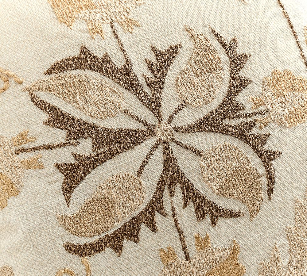 Inez Suzani Embroidered Pillow Cover | Pottery Barn (US)