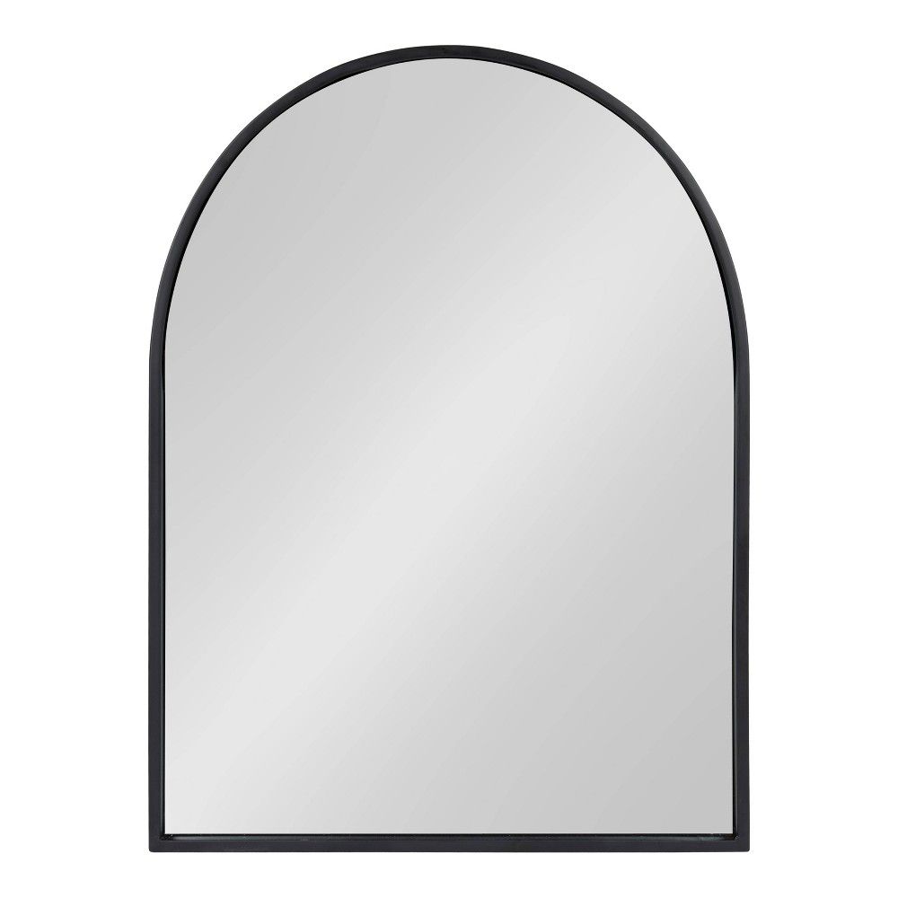 24""x32"" Valenti Framed Arch Mirror Black - Kate and Laurel | Target