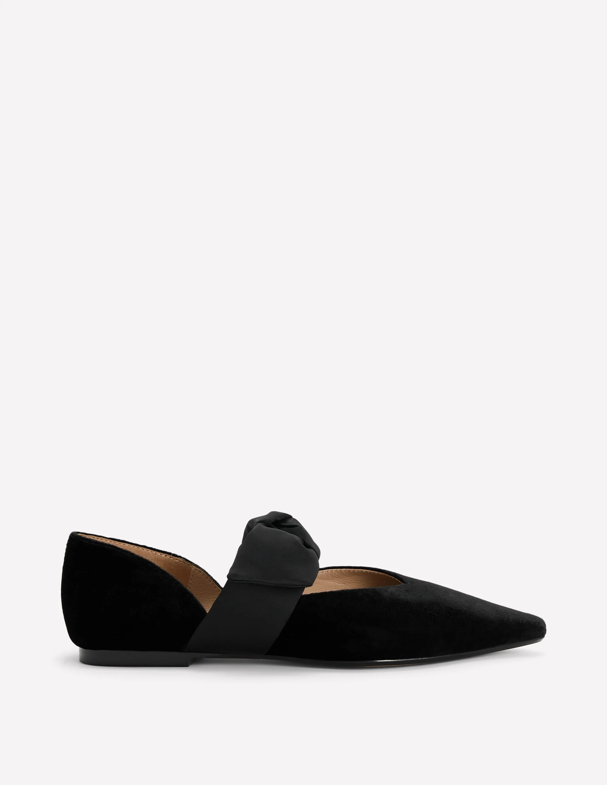 Bow Two Part Flats
                    
                      
                        Black | Boden (US)