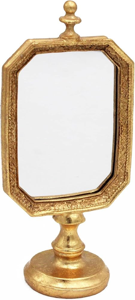 Funerom 3.9 x 5.1 inch Small Vintage Decorative Mirror, Desktop Mirror for Bedroom Living-Room Dr... | Amazon (US)