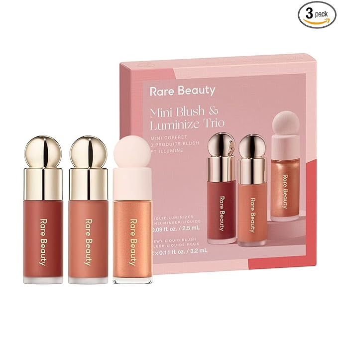 Rare Beauty Limited Edition Mini Blush & Luminize Trio - Beloved - Virtue - Enliven - New In Box | Amazon (US)