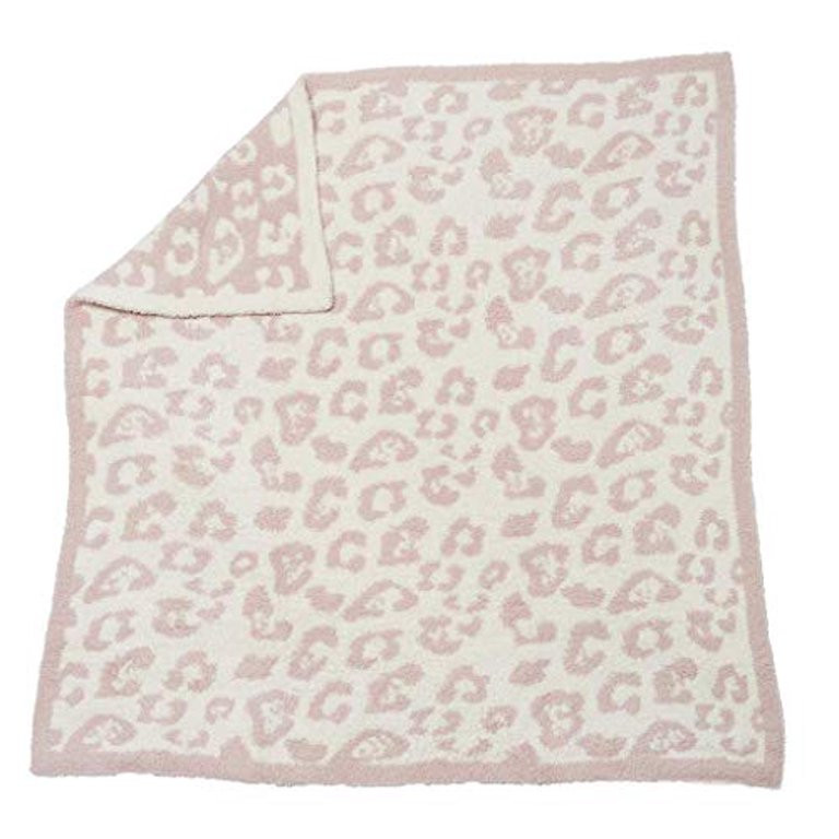 Barefoot Dreams Cozychic Barefoot in the Wild Baby Blanket - Dusty Rose / Cream | Walmart (US)