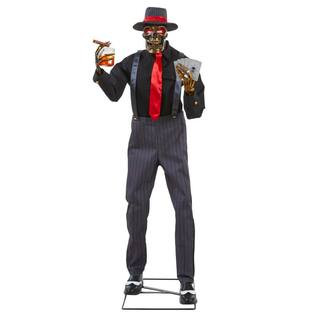 6.5 ft. Grave & Bones Animated LED Jack of Spades | The Home Depot