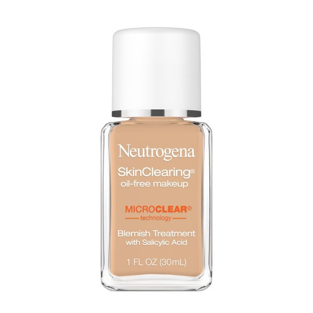 Neutrogena SkinClearing Oil-Free Liquid Foundation Acne Fighting, 115 Cocoa, 1 fl oz | Walmart (US)