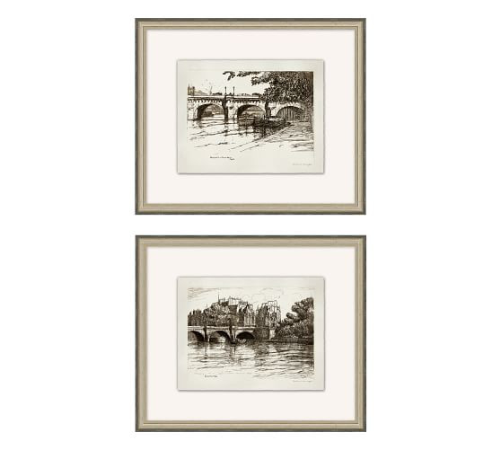 Bridges Of The Seine Framed Prints | Pottery Barn (US)