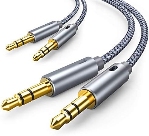 2 Pack AUX Cable, Oldboytech Auxiliary Cable [4ft/1.2M, Hi-Fi Sound] 3.5mm Nylon Braided AUX Cord... | Amazon (US)