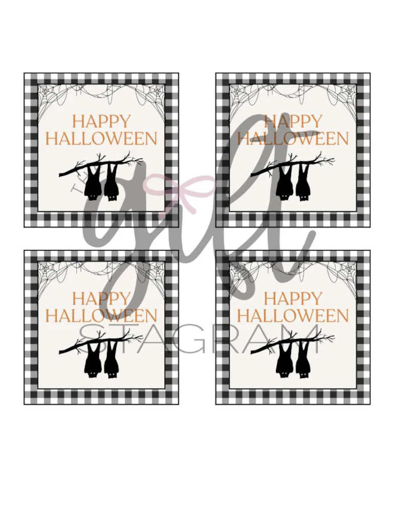 Happy Halloween Gift Tag | DIGITAL DOWNLOAD | Halloween | Gift Tag | Halloween Gift Ideas | 3x3" ... | Etsy (Global)