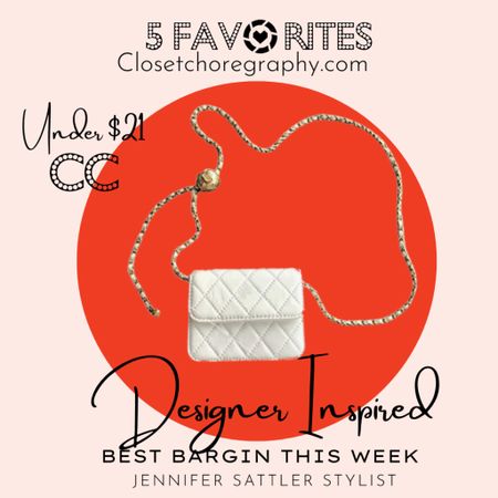 Designer inspired and under $21. Comes in two sizes and two colors. Wear the small as a belt or purse.

#LTKfindsunder50 #LTKstyletip