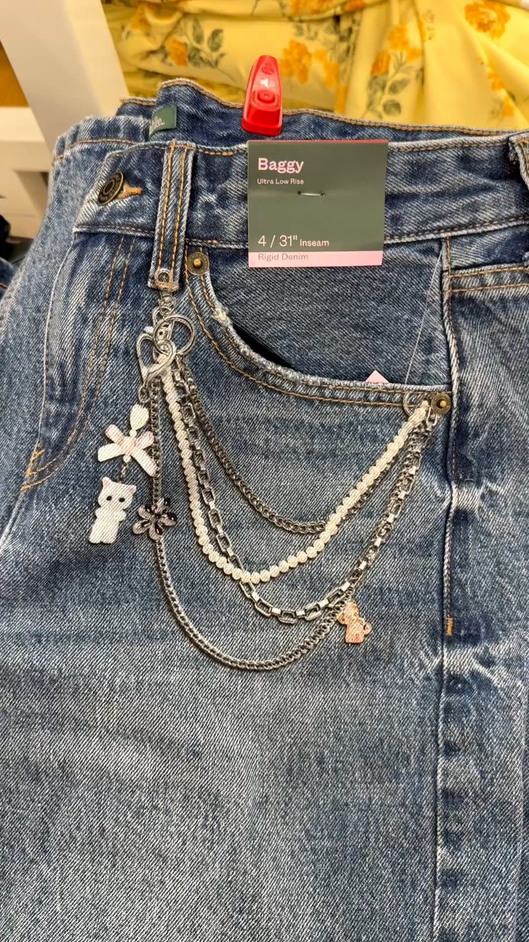 What adorable jeans! I love the painted detail of jewelry around the front left pocket. This is called trompe l'œil. It gives new meaning to jeans jewelry! 👖 They’re a baggy fit in a medium wash. 

#jeansjewelry #paintedjeans #bluejeans #target #falloutfitsforwomenover40  #casualjeans #baggyjeans #mediumwashjeans

#LTKMidsize #LTKOver40 #LTKSeasonal