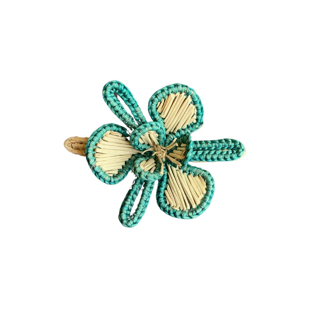 Orchid Napkin Ring - Teal Blue | Christian Ladd Home