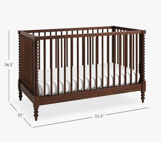 Chris Loves Julia Turned Wood Convertible Crib | Pottery Barn Kids