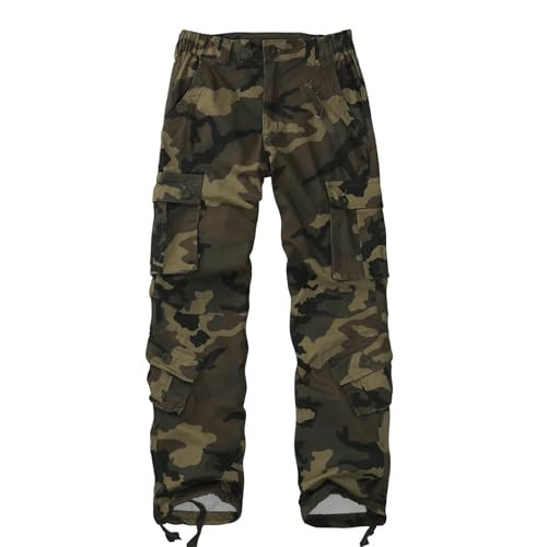 XNMAYA Women's Cargo Pants Quick Dry Casual Military Army Camo Combat Work Casual Pants with Pockets Camo M US 6-Tag 28 | Amazon (US)